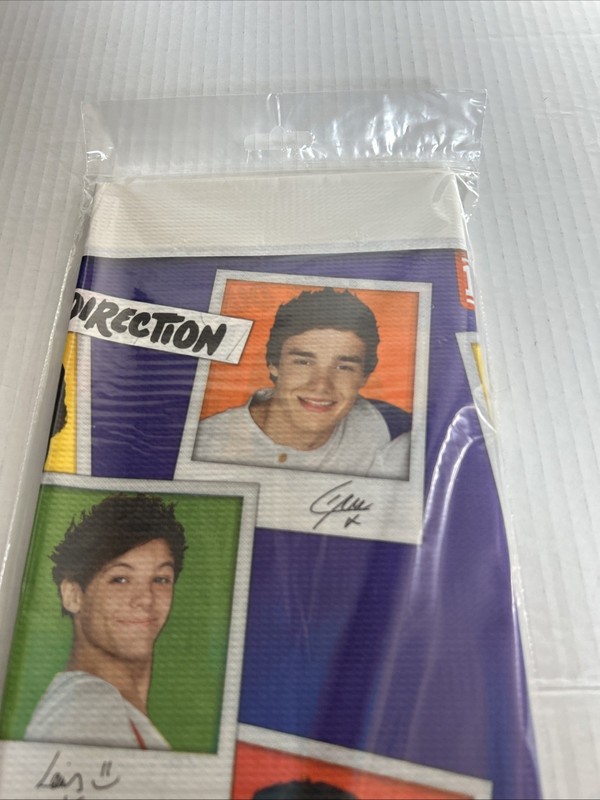 New Old Stock ONE DIRECTION Table Cloth Cover 54" X 96" Party Decor DesignWare gallery