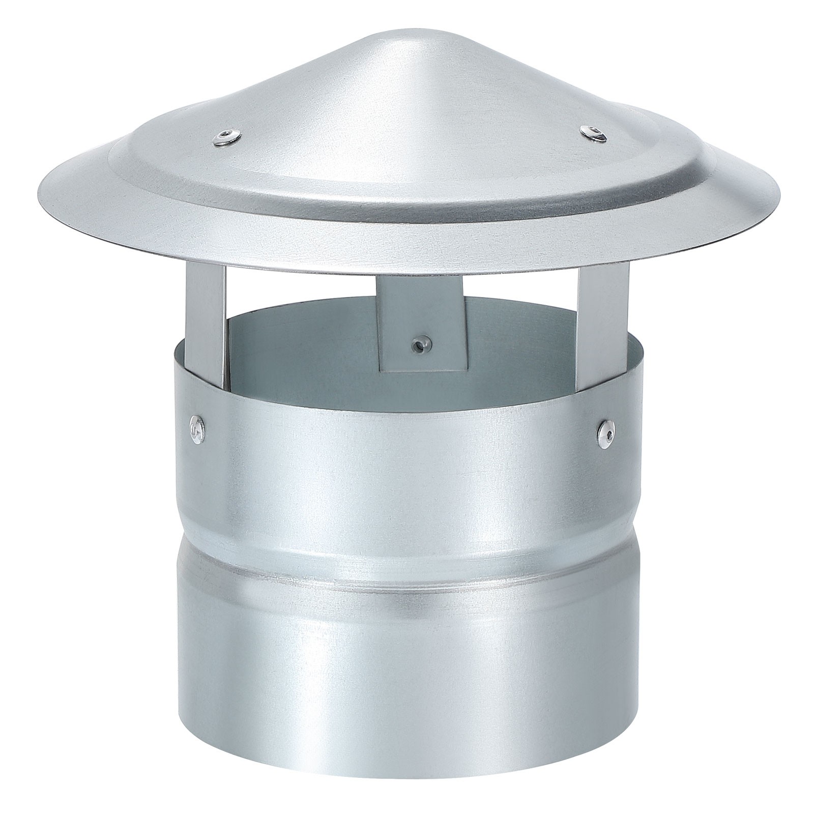 1 Pcs 5-Inch Round Chimney Cap, Galvanized Iron Cone Top Chimney Cap (L 6.69In) gallery