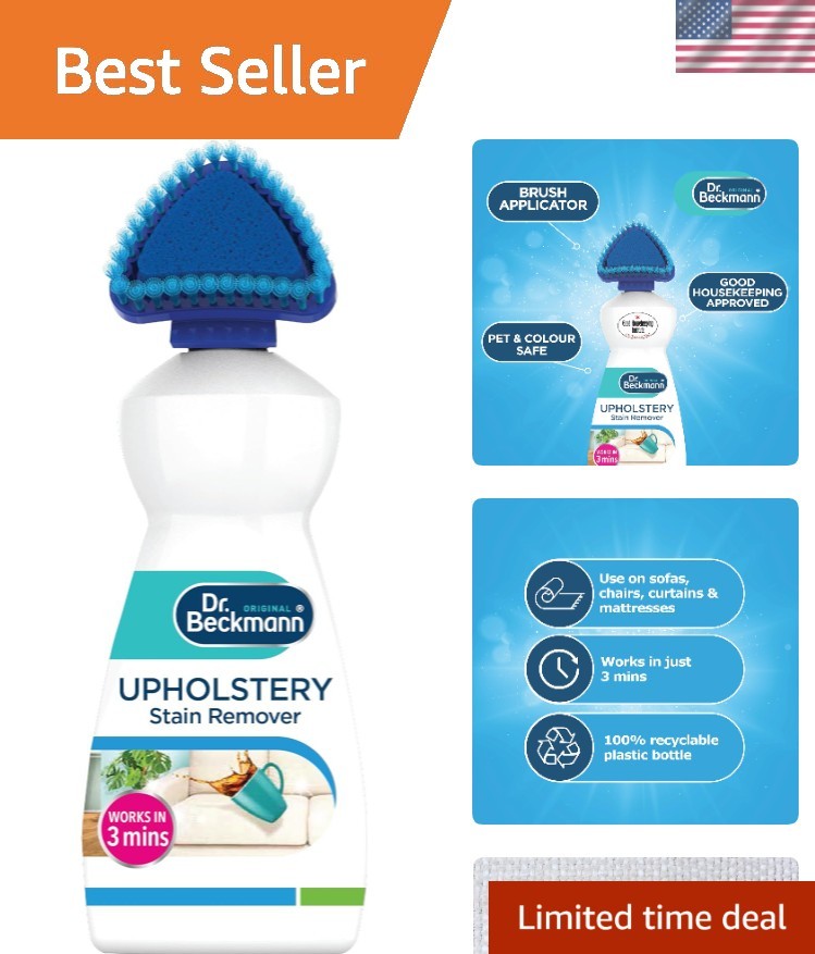 Gentle Yet Effective Upholstery Cleaner - Stubborn Stains Gone in 3 Minutes! gallery