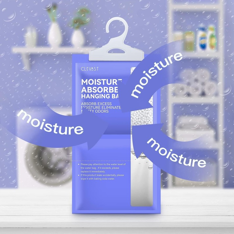 Moisture Absorbers Packets 10 Pack, Dehumidifier Bags for Closet, Unscented Hang gallery