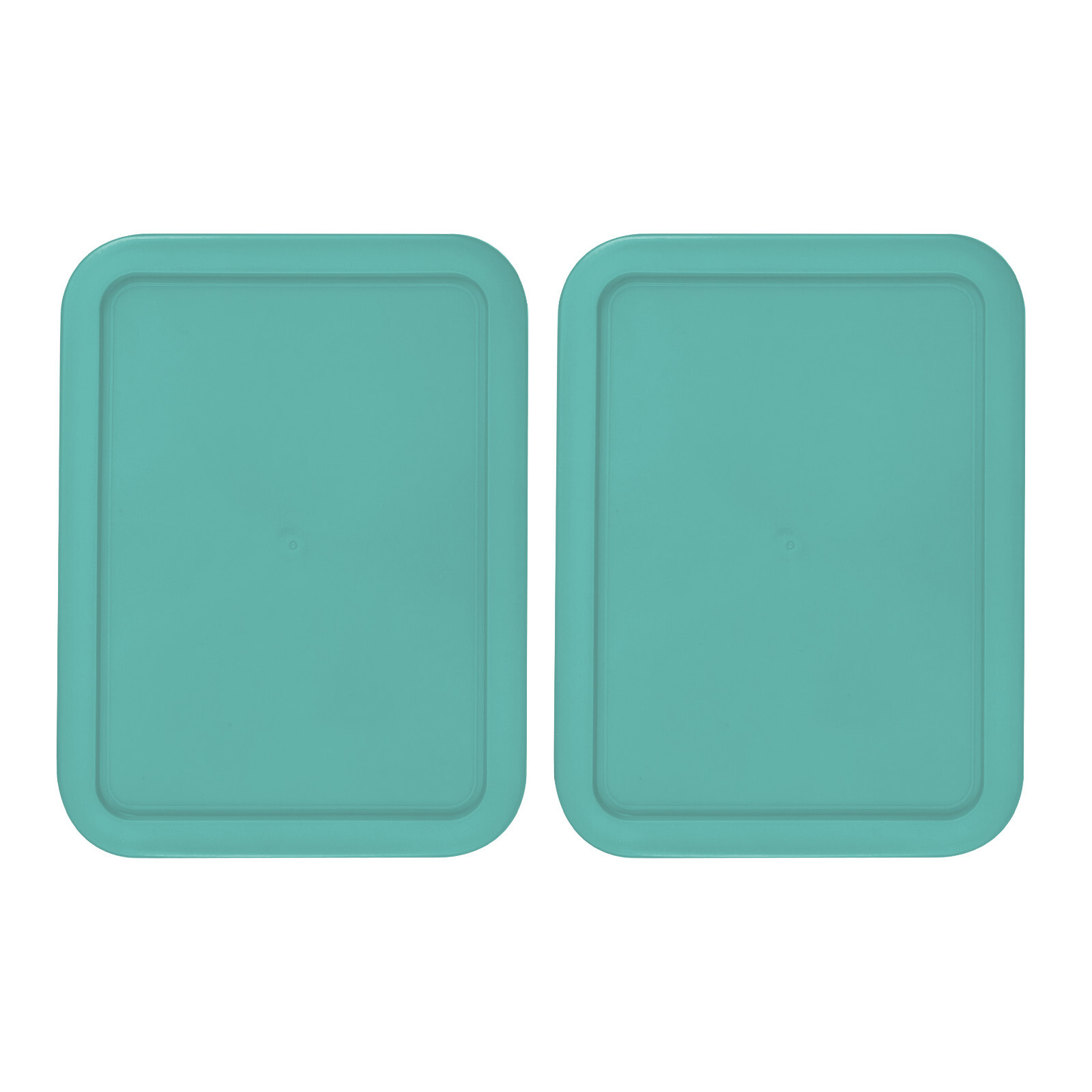 Replacement Lid for 6-CUP Pyrex Cover Rectangle (6.75" x 8.75") TURQUOISE 2-Pack gallery