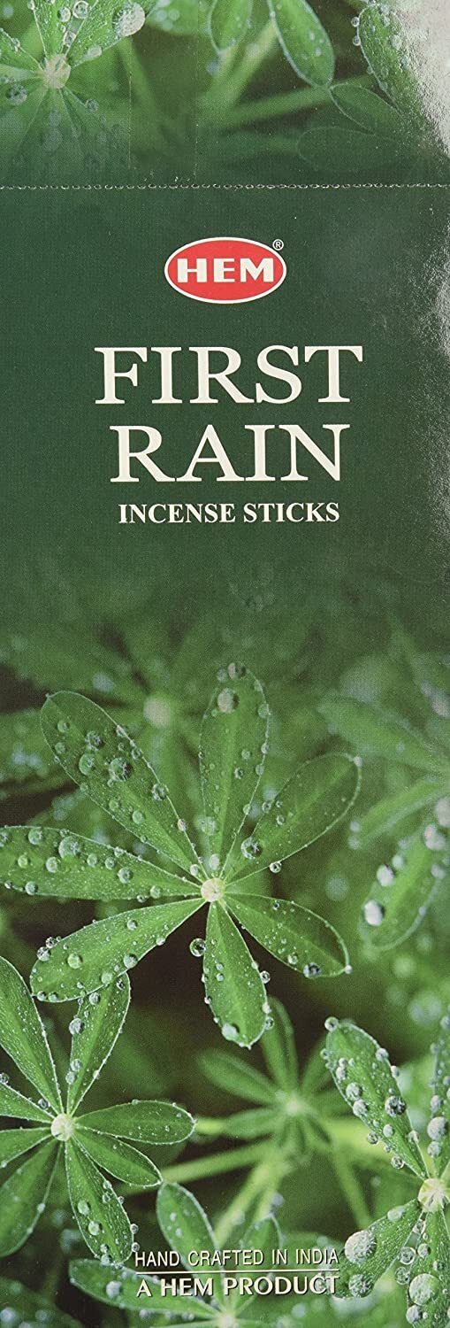 Hem First Rain Incense Sticks- 6 Hex Tubes X 20 Grams - Total 120gm gallery
