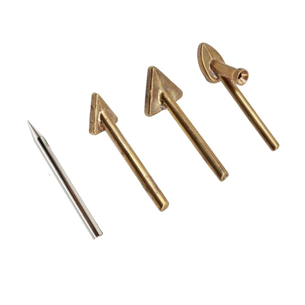 4 Pcs Copper Plastic Welding Tips for Soldering Iron, Replacement Triangular ...