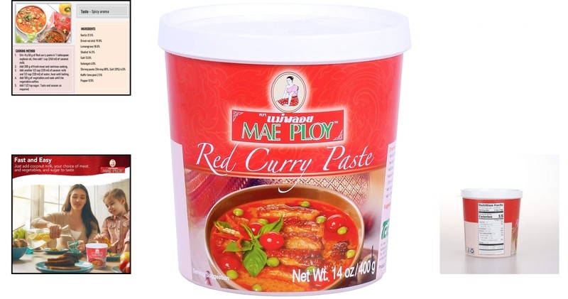 Versatile 14oz Red Curry Paste - Pure Thai Flavor, Resealable for Freshness gallery