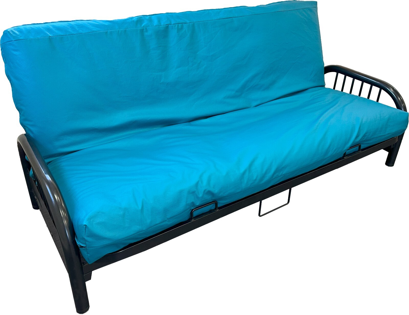 Turquoise Leather Vinyl Full Size Futon Mattress Cover, Slipcover 6 x 54 x 75 gallery