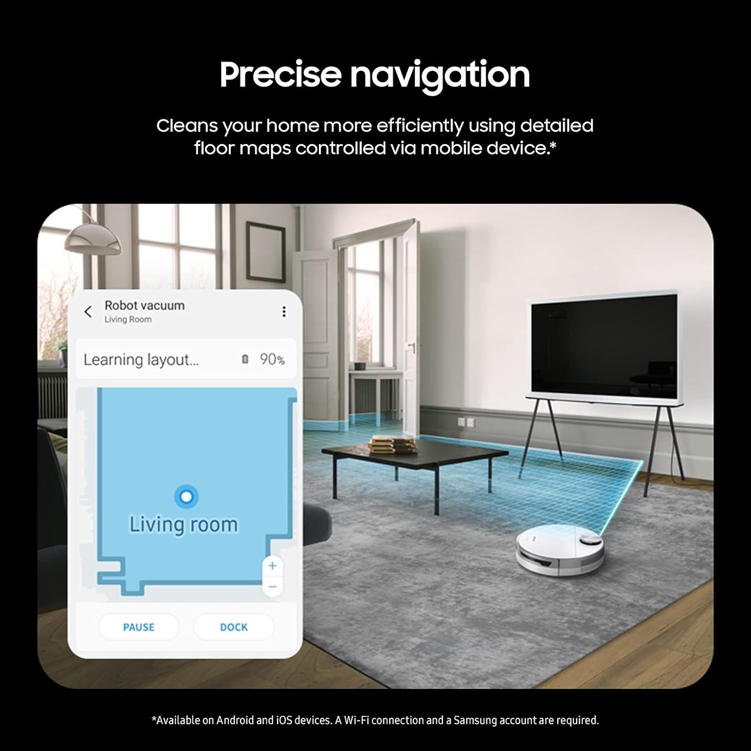 SAMSUNG Jet Bot+ Robot Vacuum Cleaner - White (Used) gallery
