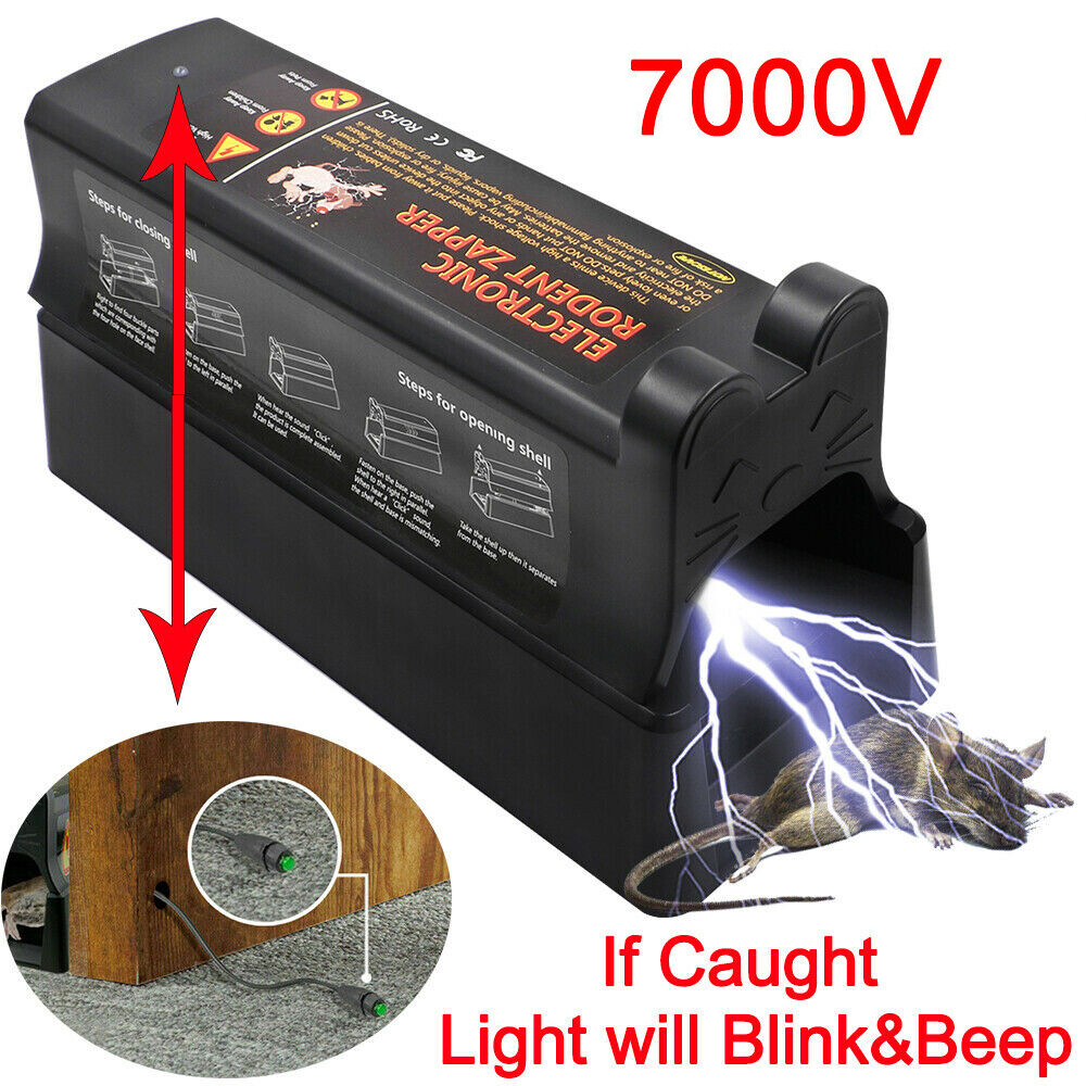 US Electronic Mouse Trap Victor Control Rat Killer Pest Electric Rodent Zapper