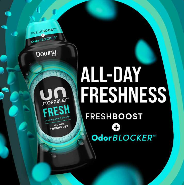 Downy Unstopables In-Wash Scent Booster Laundry Beads, Fresh Scent, 24 oz gallery