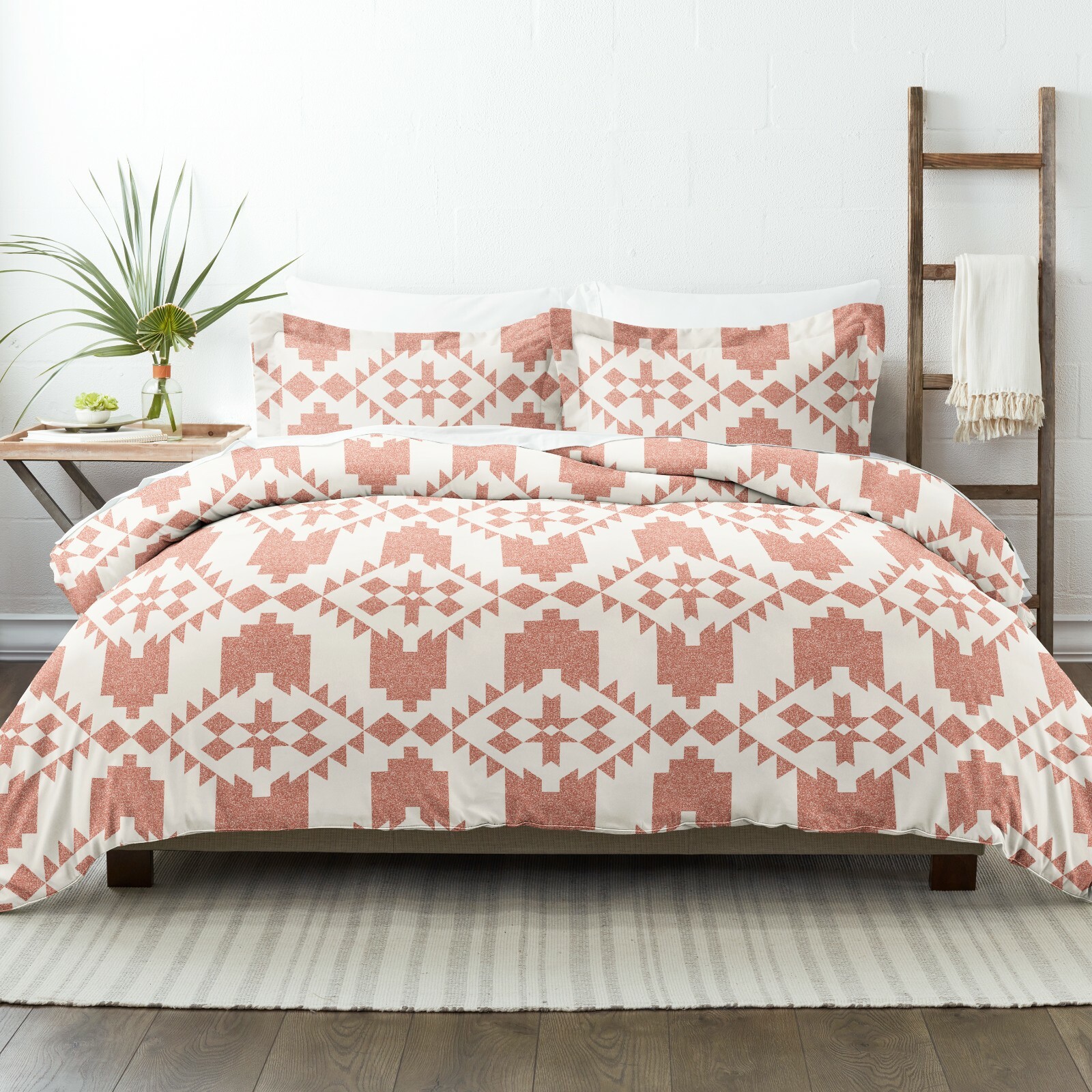 Kaycie Gray Fashion Adobe Diamond Reversible Duvet Cover Wrinkle Free (3 Piece) gallery