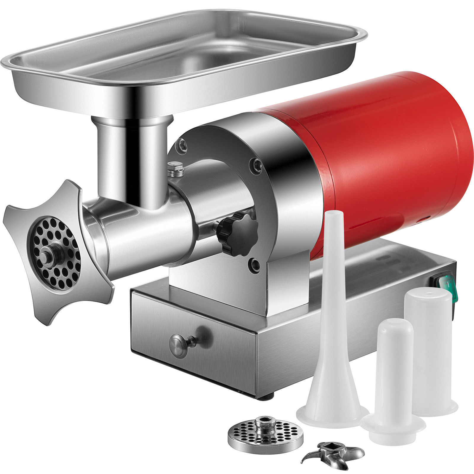 VEVOR Electric Meat Grinder Machine Electric Meat Mincer 661 Lbs/Hour 1100W Red gallery