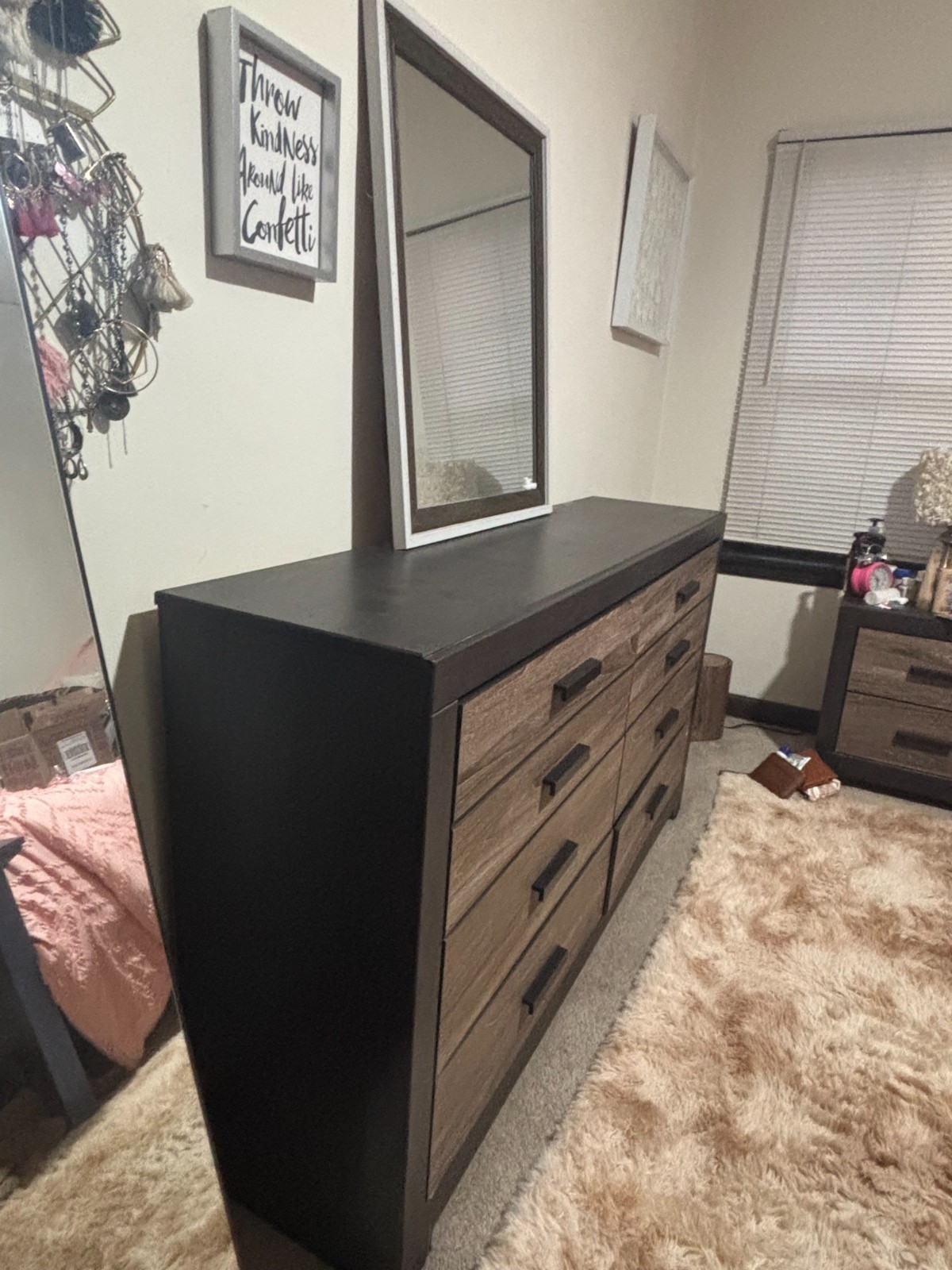 Modern Rustic Dresser, Nightstand + Mirror Set - LOCAL PICKUP ONLY–Long Beach/OC gallery