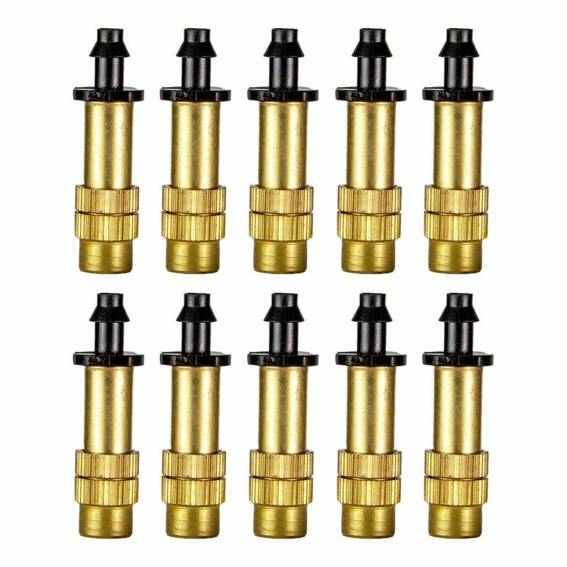 30X Adjustable Copper Spray Nozzle Garden Patio Water Mister Air Misting Cooling gallery
