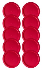 Replacement Lid for Pyrex 1-CUP Storage Cover 4″ Bowl 7202-PC Red (10-Pack)