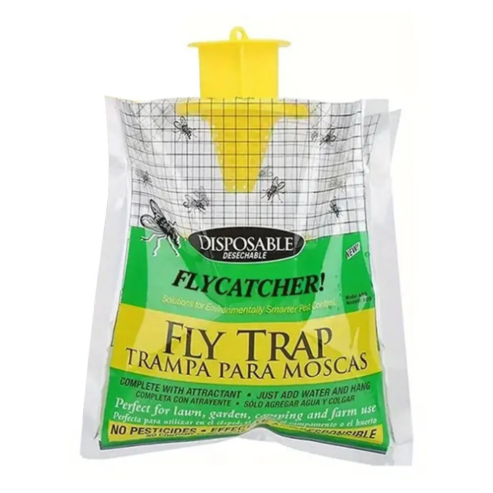 NEW 10 pack Outdoor Fly Traps Disposable Hanging Outdoor Mosquito Catcher Bag. gallery