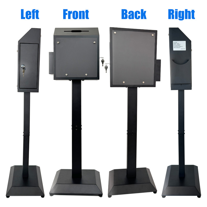 Suggestion Box with Stand,Floor Standing Offering Box,Ballot Collection Safe Box gallery