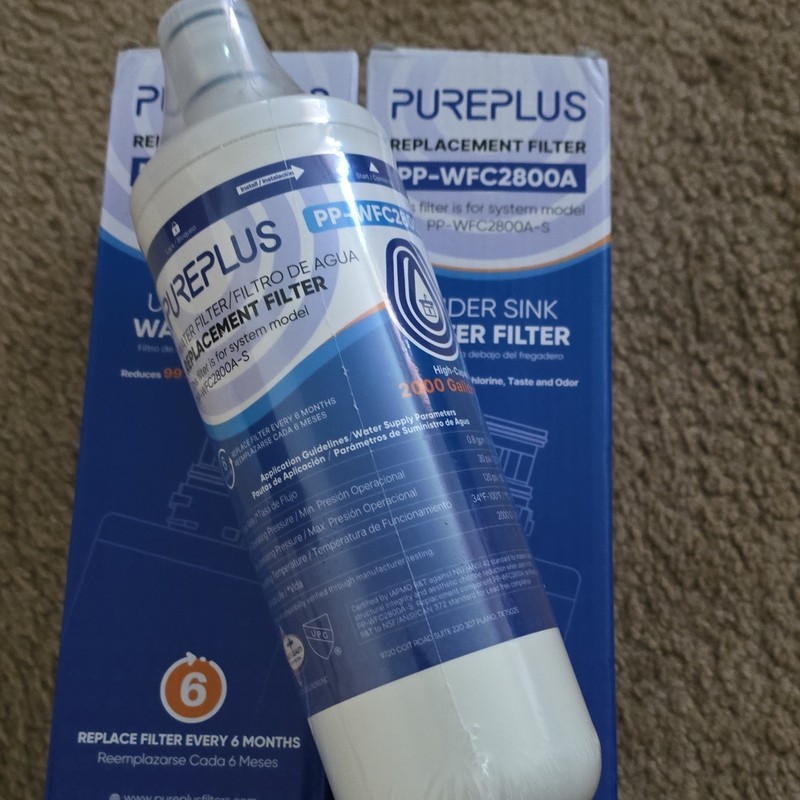 PUREPLUS PP-WFC2800A Under Sink Water Filter Cartridges 3-Pack 2000 Gal Carbon gallery