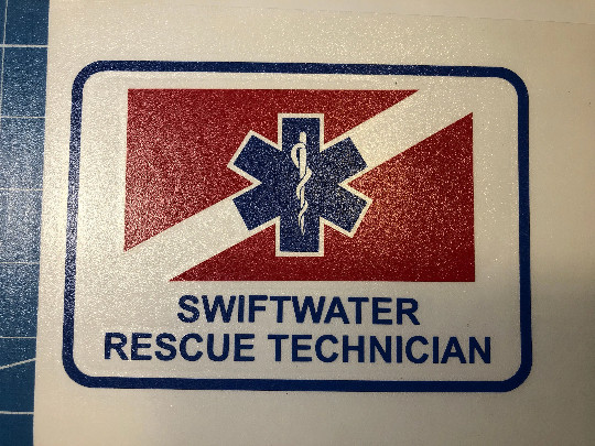 Swiftwater Rescue Technician Vinyl Decal - EMS - Fire gallery