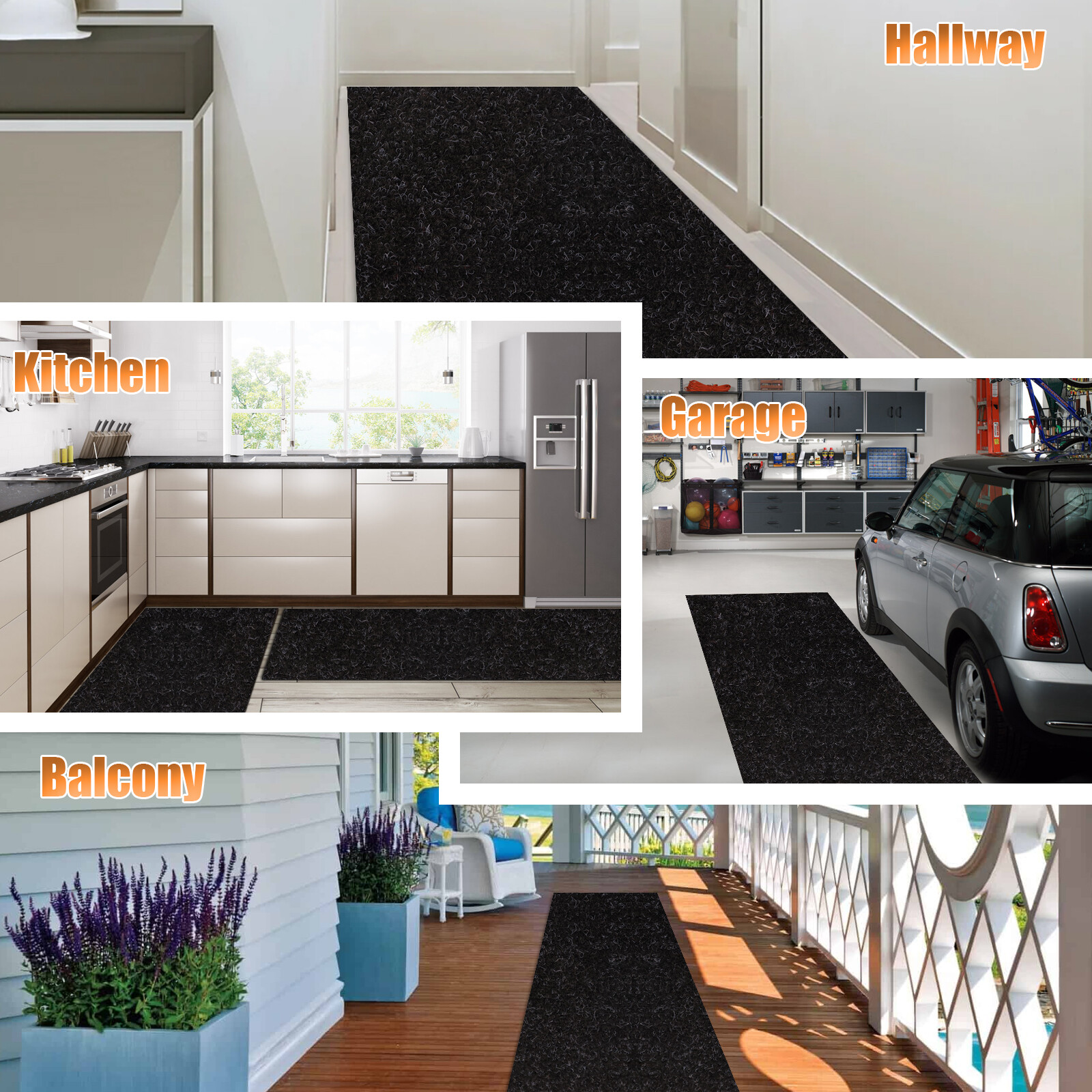 Modern Hall Runner Rug Long Rugs Hallway Area Carpet Non Slip Rubber Mat Home gallery