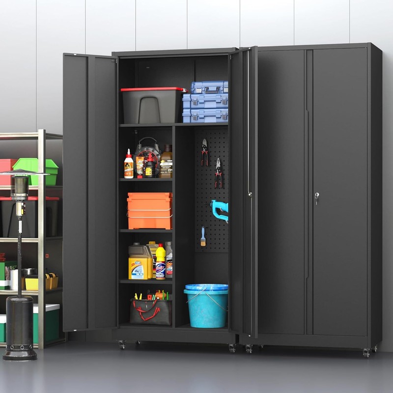 Rolling Tool Chest Tool Cabinet Storage Box Tool Garage Storage Cabinet w/ Lock gallery