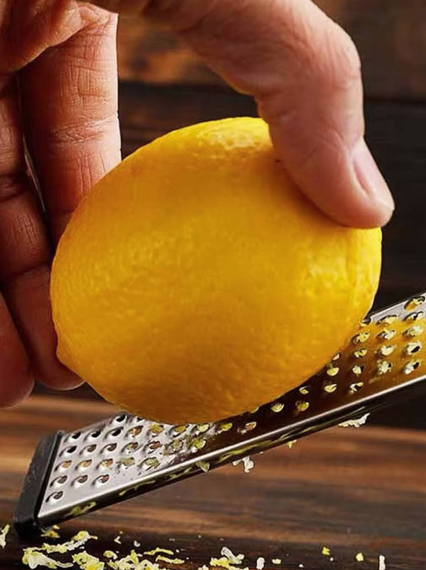 1pc Stainless Steel Multifunction Grater - Lemon, Vegetable & Fruit Zester - NEW gallery