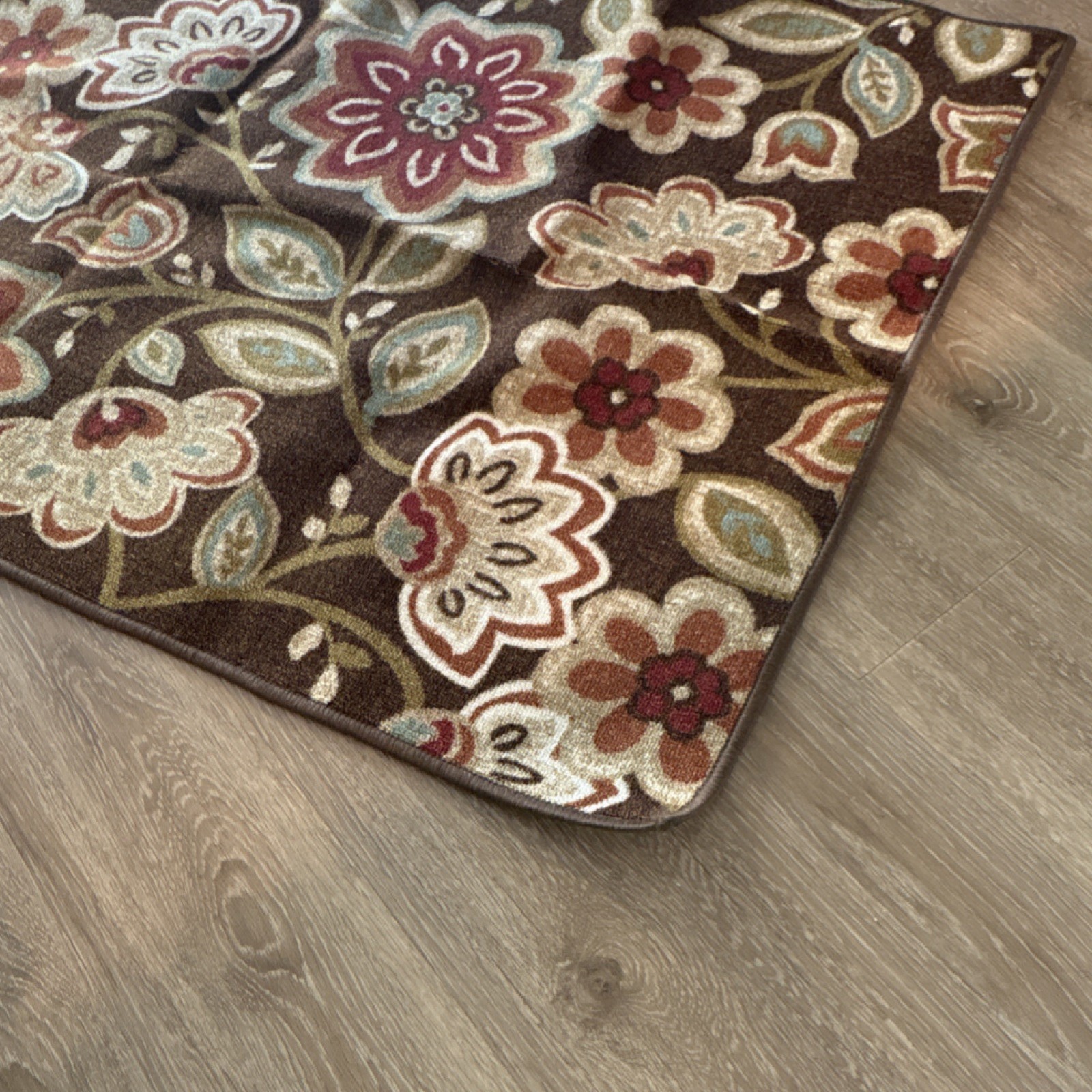Avery Washable Floral Area Rug Nylon Rectangle 40 x 60 in Easy Clean gallery
