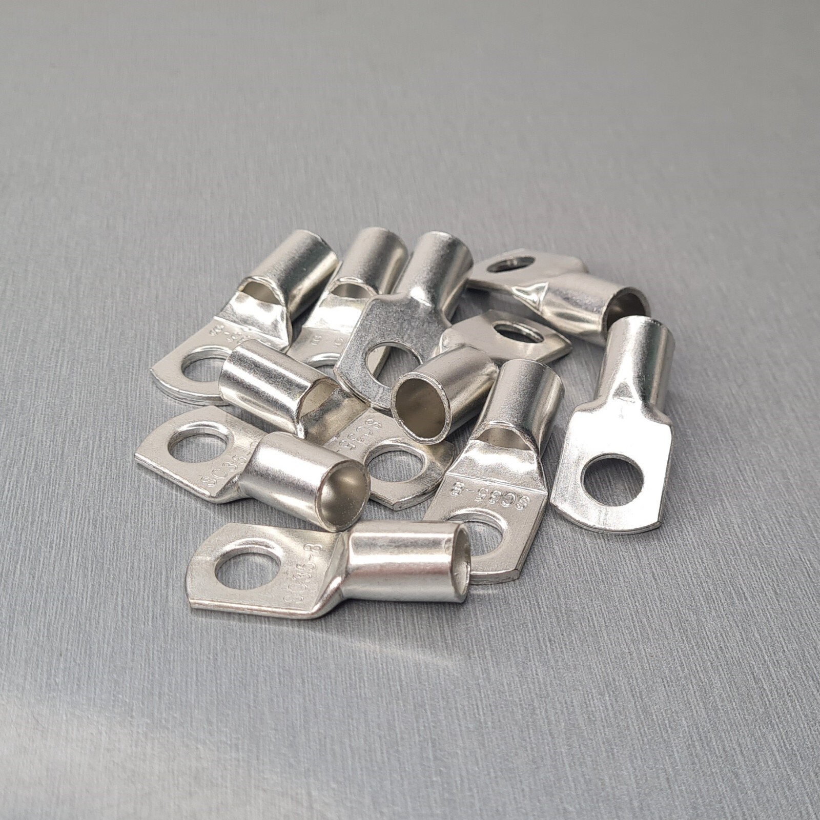 10-85pcs SC35-8 Ring Terminals Crimp Copper Ends Connectors Cable Wire Lugs US gallery