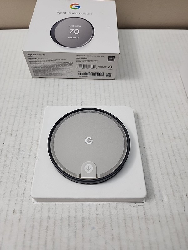Google Nest Thermostat - Smart Programmable Wi-Fi Thermostat - Charcoal gallery