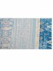 Machine Woven Cross Weave Polyester 2'6''x9'10'' Runner Area Rug Oriental Blue M gallery