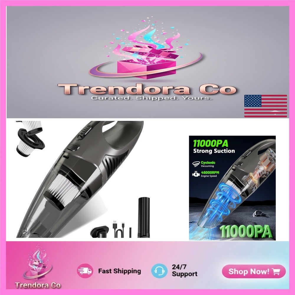 Lightweight Rechargeable Vacuum Cleaner with 2 HEPA Filters - Ideal for Homes