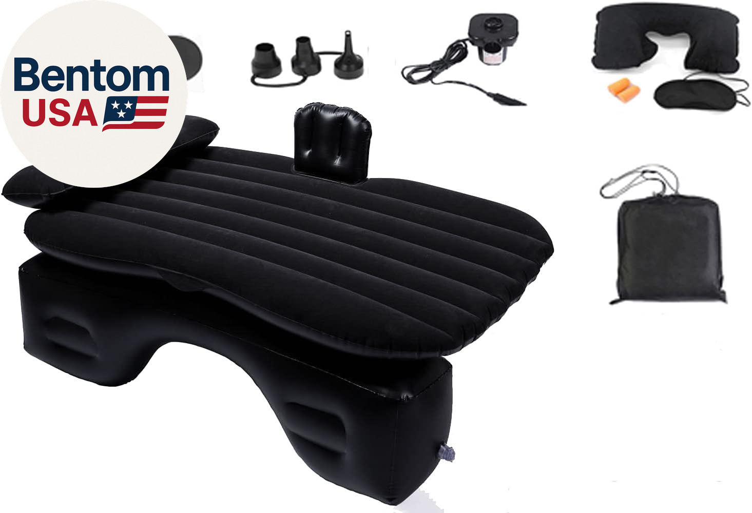 Inflatable Car Air Mattress Back Seat Bed with Air Pump,Thickened Portable Car T gallery