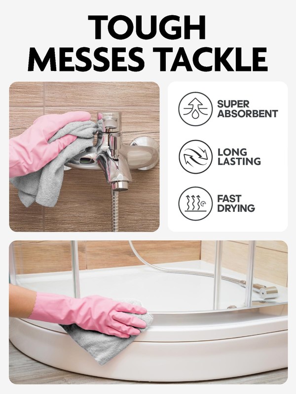 Microfiber Cleaning Cloth Roll -75 Pack, Tear Away Microfiber Towels, 12" x 1... gallery