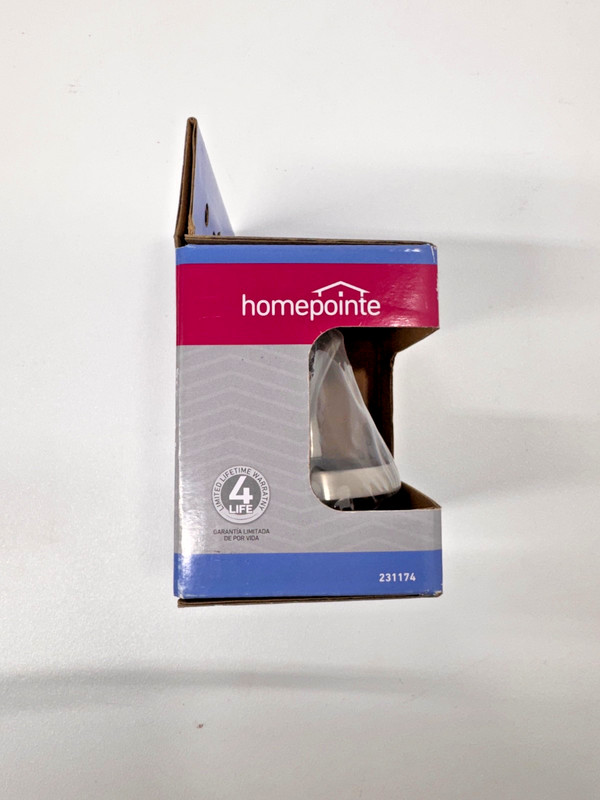 Homepointe Double Robe Hook Brushed Nickel 231174 New True Value gallery