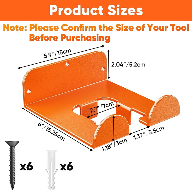 Weedeater Hanger 2 Pack Garage Organize Grass String Trimmer Rack Heavy Duty gallery