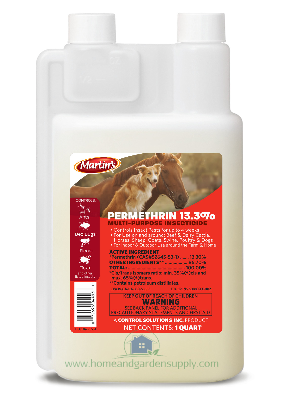 Martin's Permethrin 13.3% Multi-Purpose Insecticide 32 oz by Control Solutions gallery