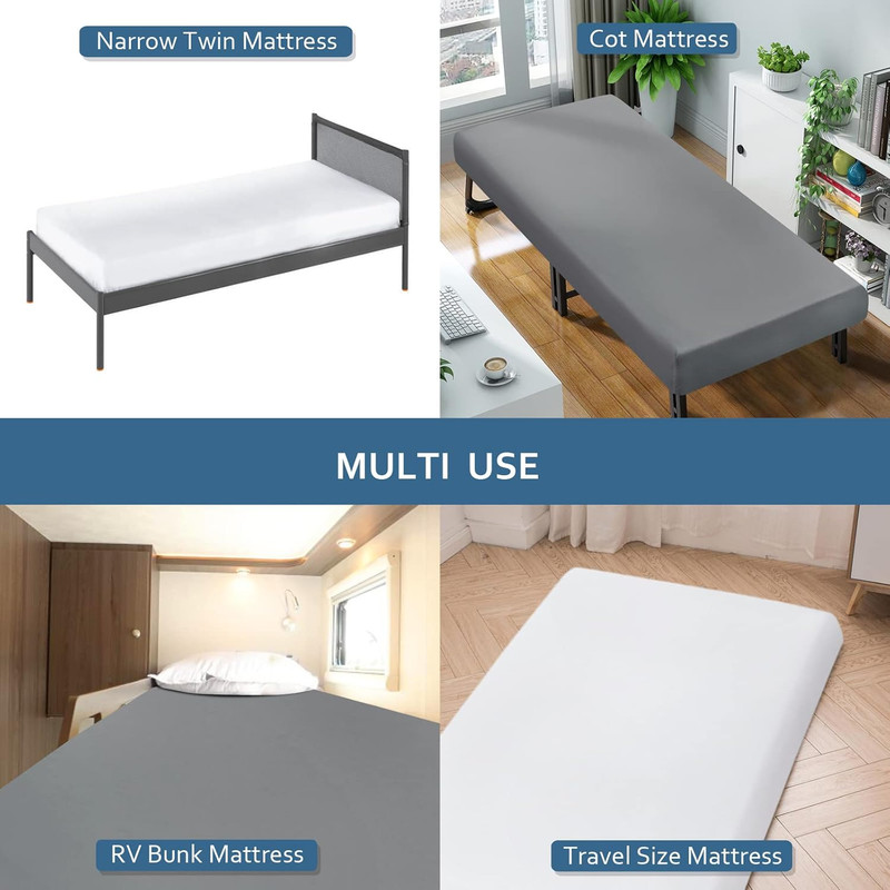 Cot Sheets 31" X 75"(2 Pack), Cot Fitted Sheet Ultra Soft and Breathable Snug Fi gallery