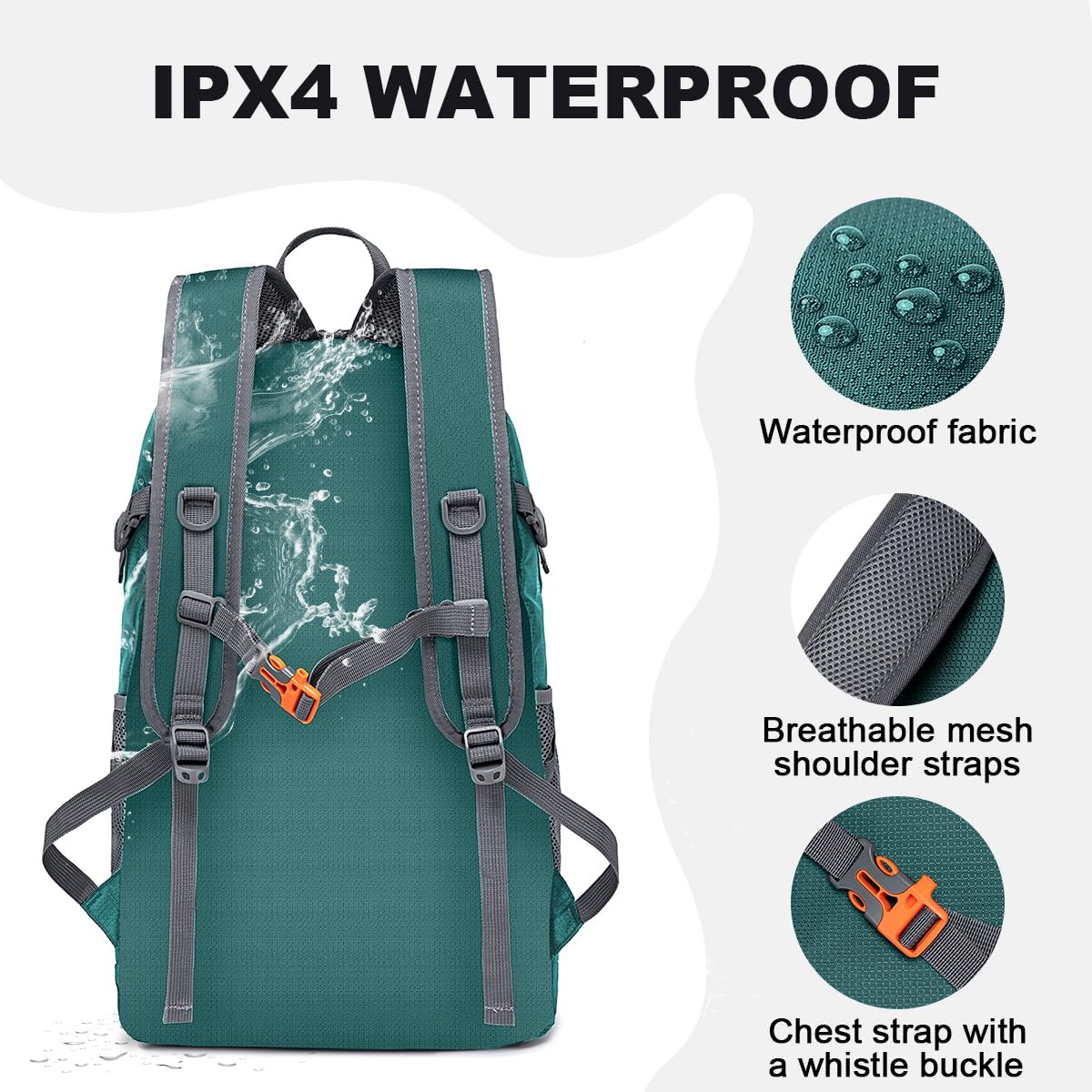 Backpack - Ultra Lightweight Packable Backpack for Travel Camping, 45L Hiking... 4