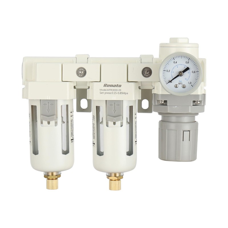 Three Stage Air Drying System 3/8" NPT - 0.01 Micron Filter, Regulator, Gauge 0- gallery
