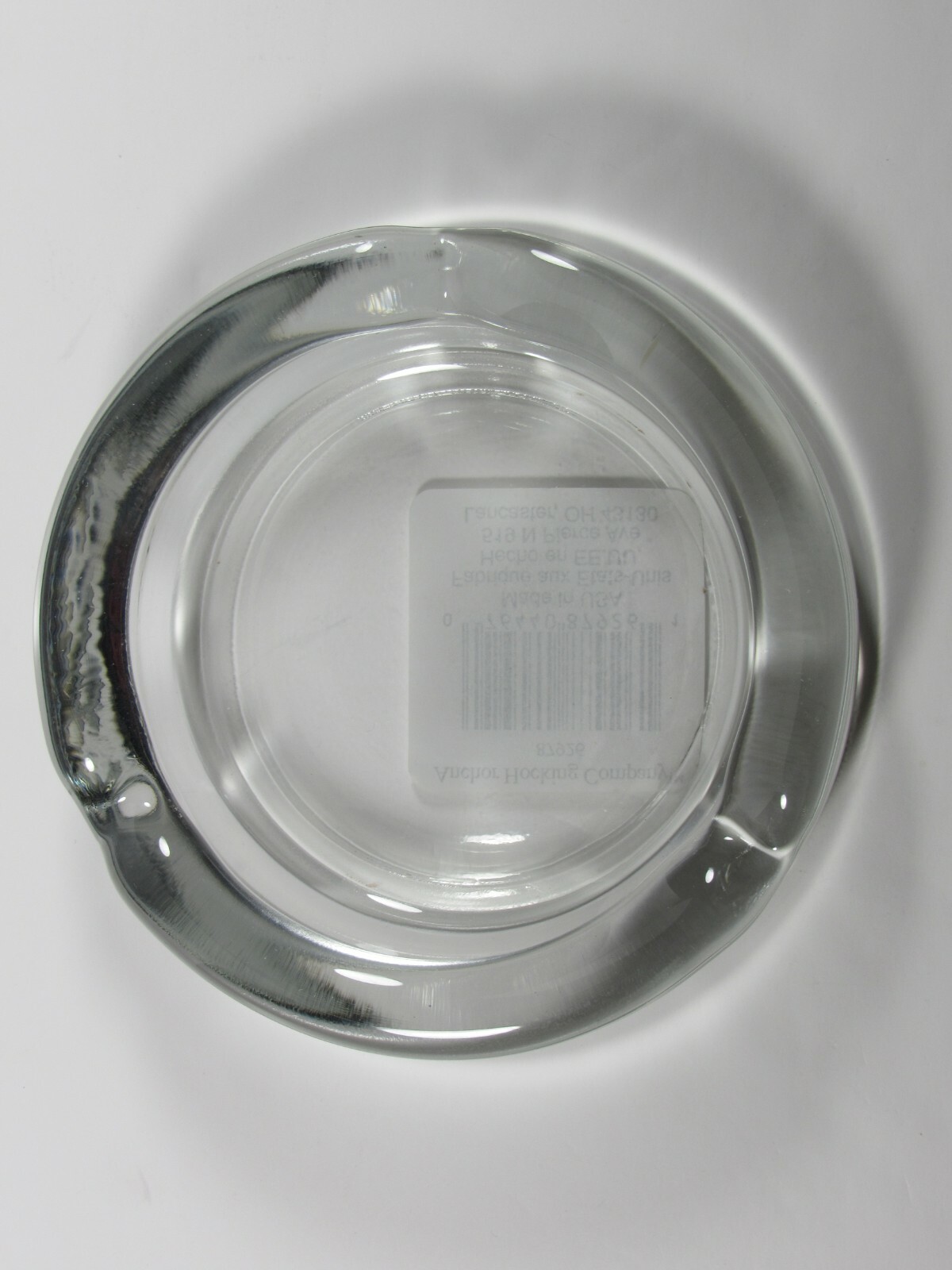 Ashtray Classic 4 Inch Clear Glass Round by Anchor Hocking Made in the USA gallery