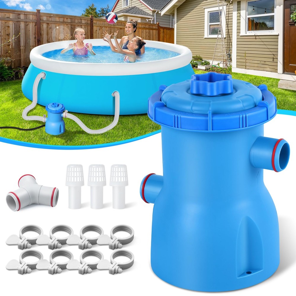 300 GPH Pool Filter Pump for Small Above Ground Pools ETL Certified System