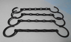 4 Pack Black Magic Space Saving Hangers,Premium Smart Hangers with 5 Holes