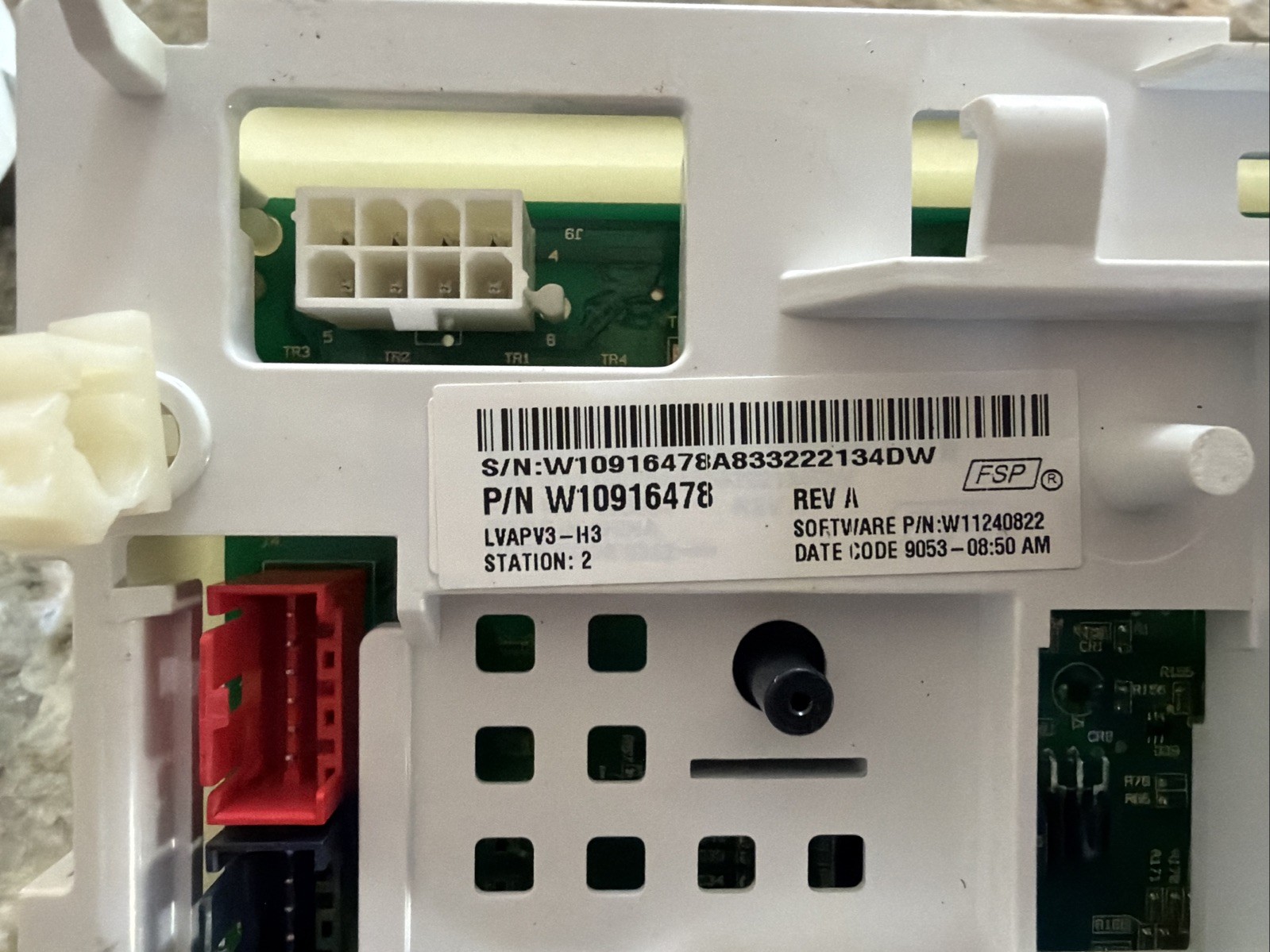 Whirlpool Washer Electronic Control Board W10916478 OEM Genuine USED Working gallery