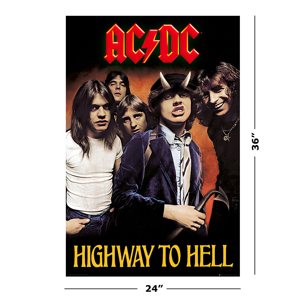 Ac/DC - Music Poster / Print (Highway To Hell) (Size: 24" X 36") gallery