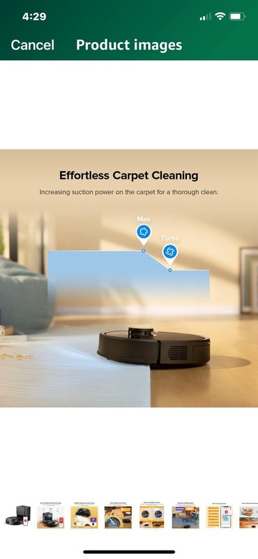 Roborock Q7M5 plus weeks of self empty section system for pet hair carpet naviga gallery
