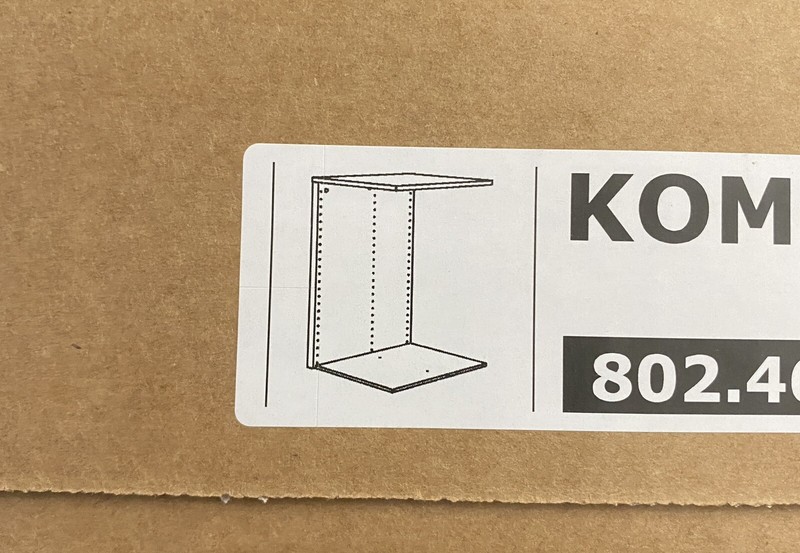 Ikea KOMPLEMENT Divider for frame, black-brown, 29 1/2-39 3/8x22 7/8 " 80246395 gallery