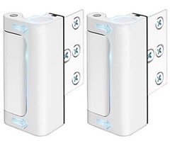 Upgraded Silver Door Reinforcement Locks – Withstand 800 lbs & Childproof Design