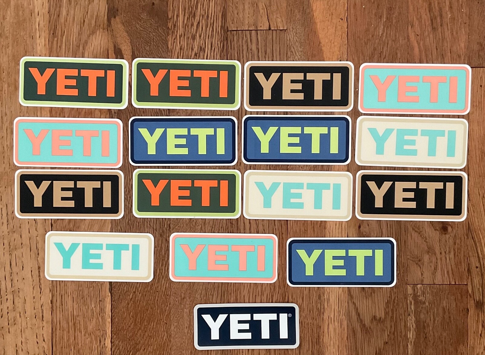 16 Authentic Different Colors YETI Decal / Stickers NEW gallery