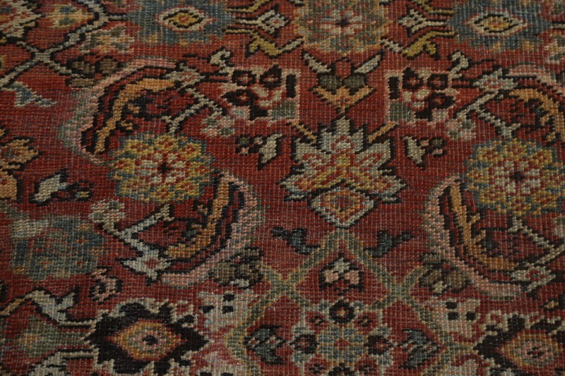 Pre-1900 Antique Vegetable Dye Traditional Square Area Rug 10x10 ft Hand-knotted gallery