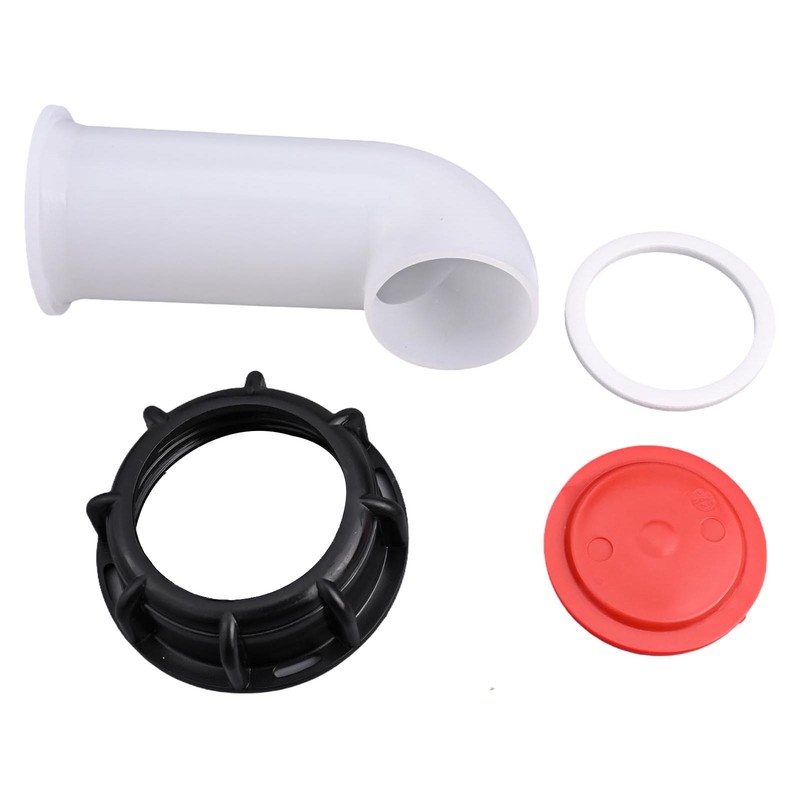 2Pcs IBC Container Adapter Outlet Spout 90�� Rain Garden Water Tank Parts 60mm gallery