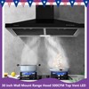 30 inch Wall Mount Kitchen Range Hood 500CFM Top Vent Black New LED Light gallery