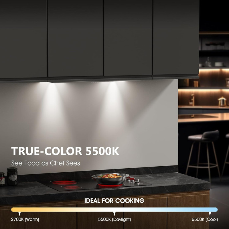 30" Range Hood Insert - 620CFM, LED, Ducted/Ductless, Complete Exhaust Kit gallery